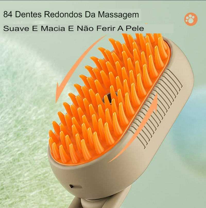 PET CLEANER 3 EM 1 (ESCOVAÇÃO/MASSAGEM/ELIMINAR PELOS ACUMULADOS)