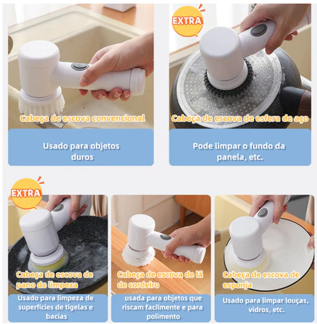 Eletricbrush 6 em 1 (Limpeza total em tudo da sua casa)