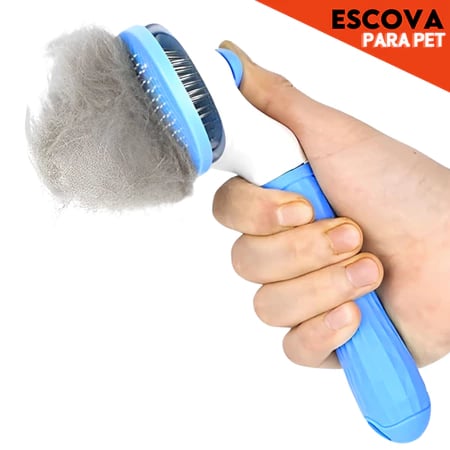 PetBrush Pro (massagem+removedor de pelos+escovação)